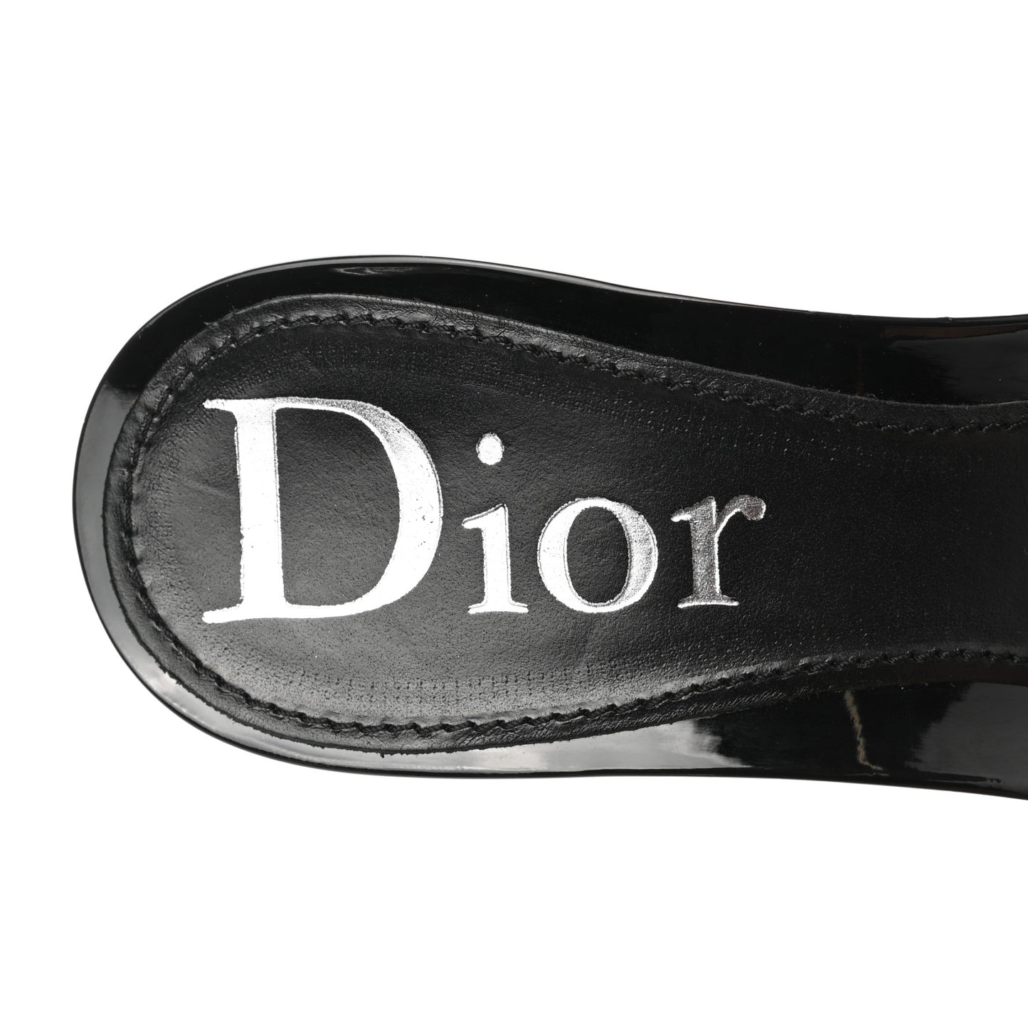 Canvas Monogram Sandals 37.5 Black