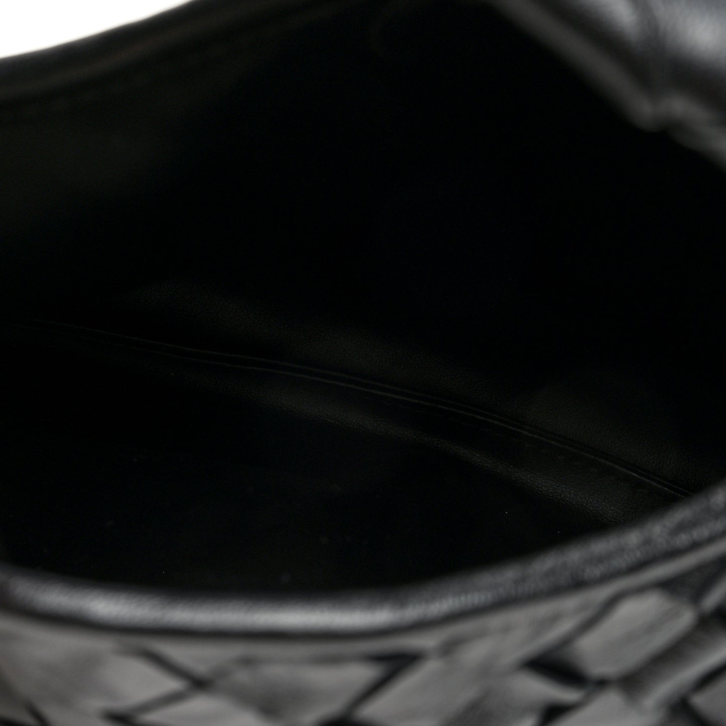 Calfskin Intrecciato Mini Hop Black