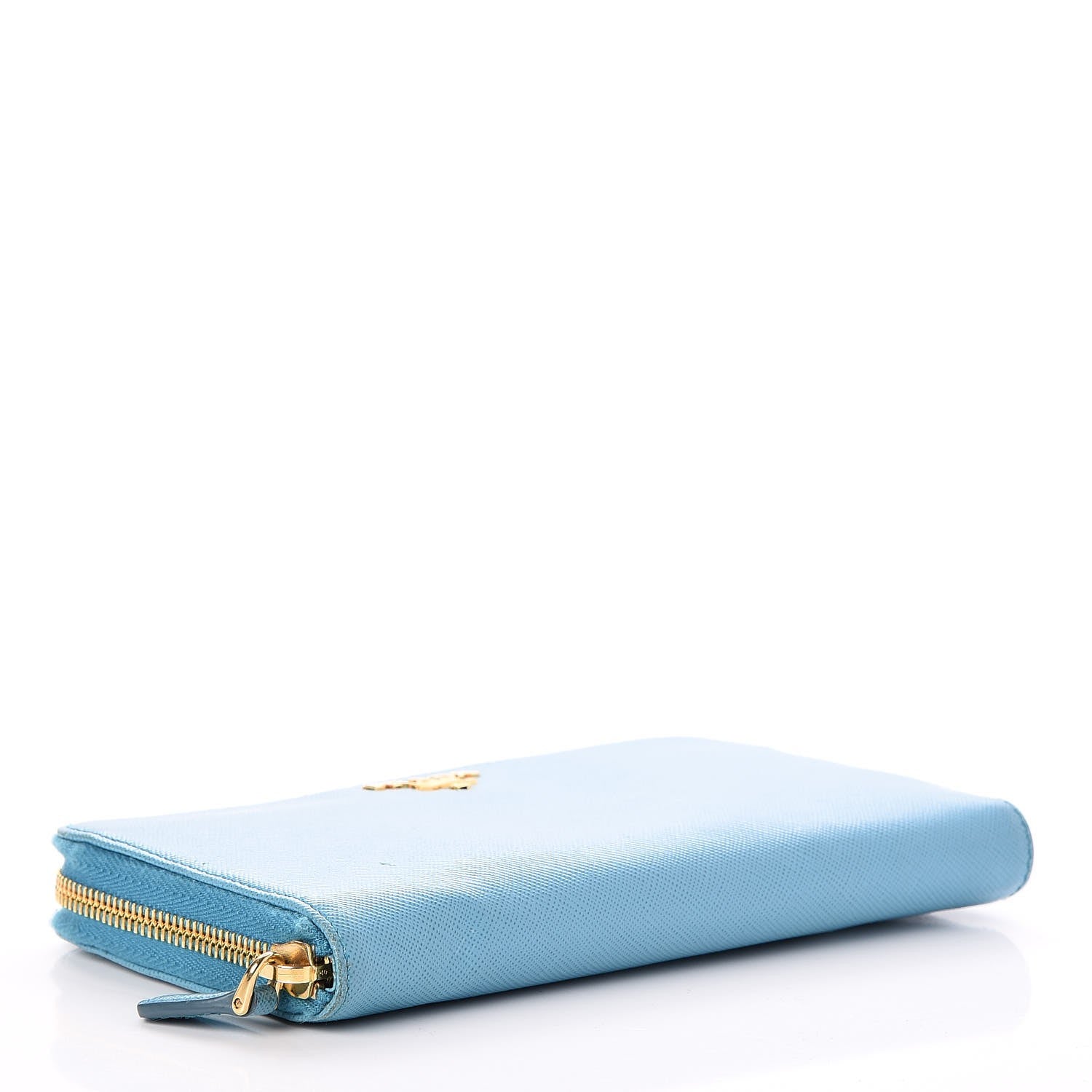 Prada Saffiano Metal Zip Around Wallet Voyage 4 of 11