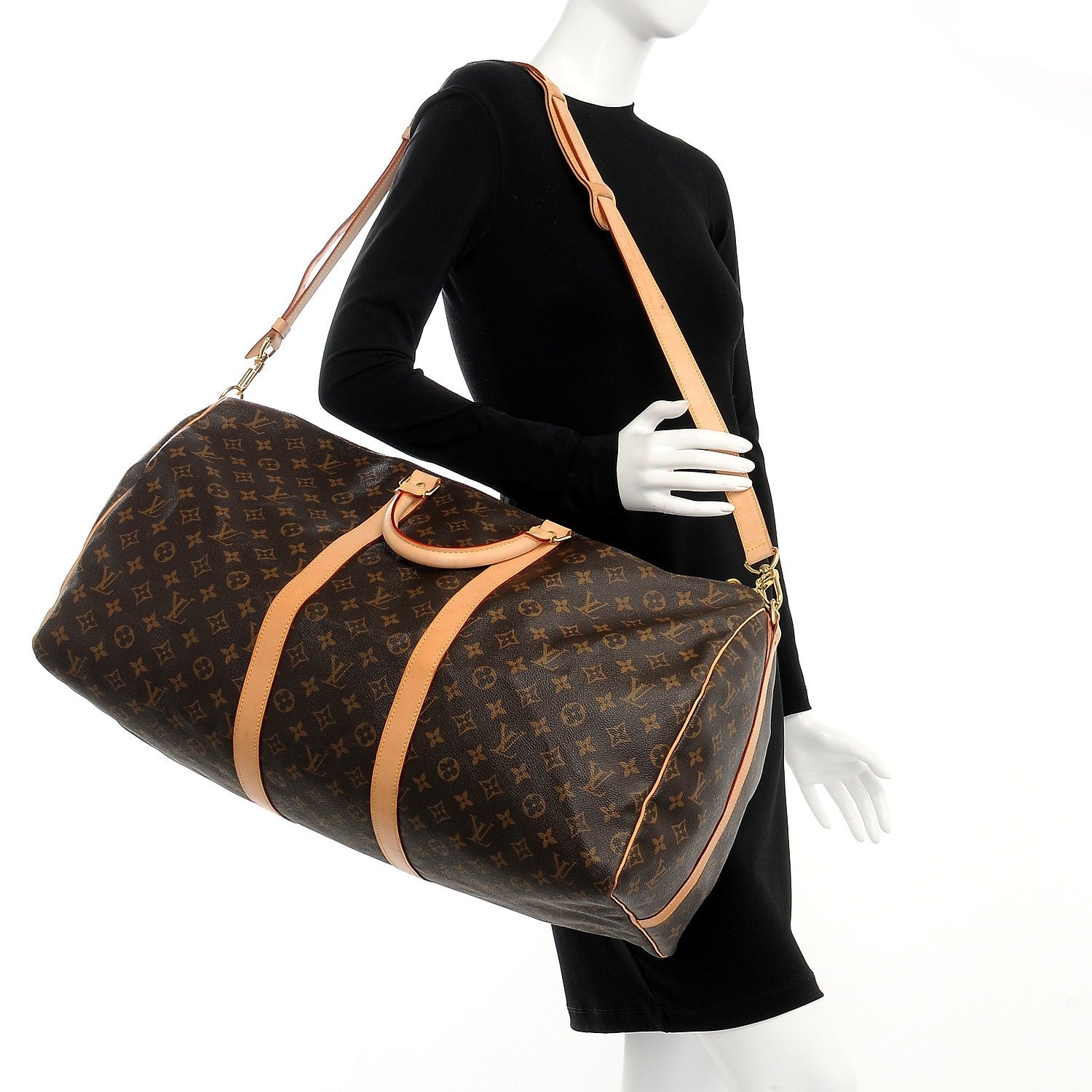 Louis Vuitton Monogram Keepall Bandouliere 55 3 of 11