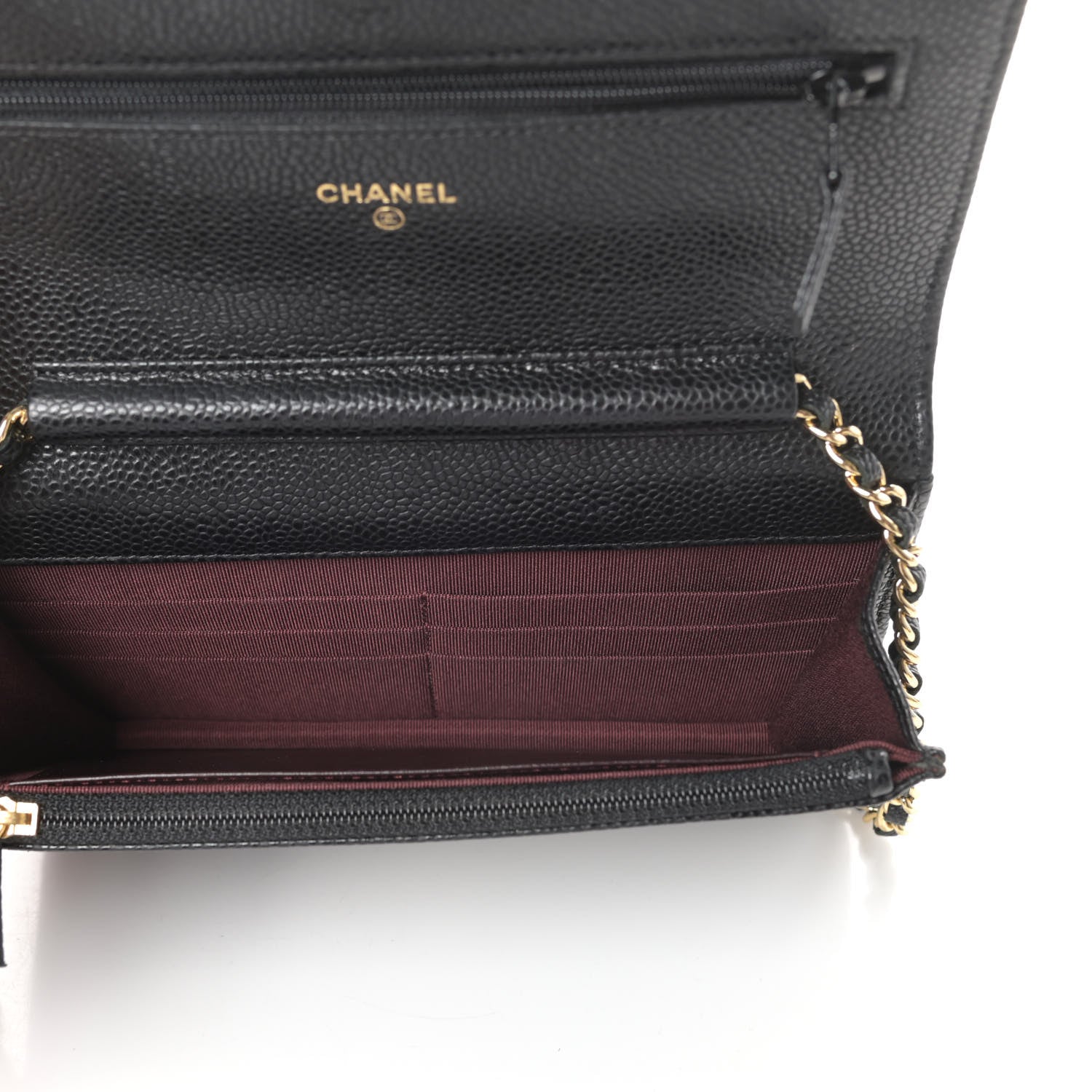 Chanel Caviar Quilted Wallet On Chain WOC Black 5 of 10
