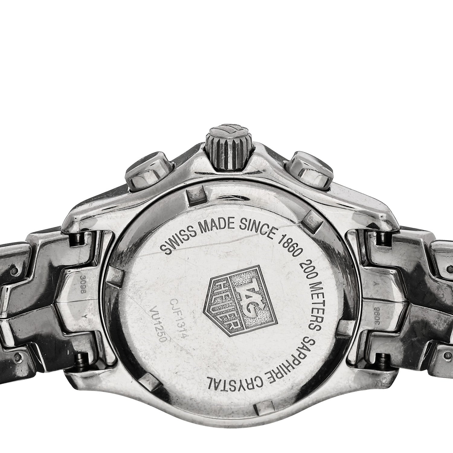 Tag Heuer Stainless Steel Diamond Bezel Mother of Pearl 33mm Link Lady Quartz Watch CJF1314 4 of 5