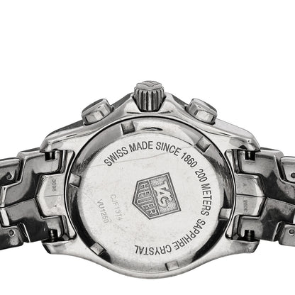 Tag Heuer Stainless Steel Diamond Bezel Mother of Pearl 33mm Link Lady Quartz Watch CJF1314 4 of 5