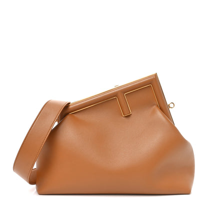 Fendi Shiny Nappa Medium Fendi First Caramello 1 of 10