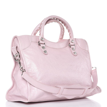Balenciaga Agneau Giant 12 Silver Hardware City Rose Poudre Rose Petunia 4 of 13