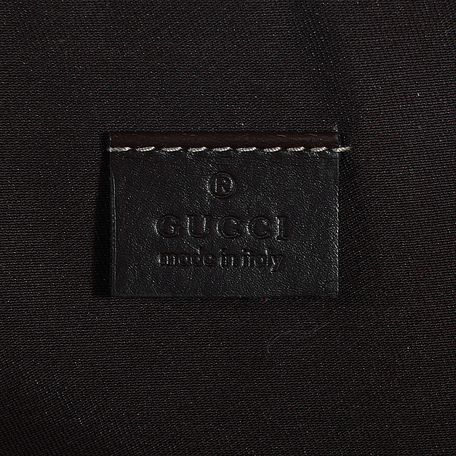 Gucci GG Plus Monogram Sellieria Calfskin Medium Joy Computer Case Beige Ebony Cocoa 6 of 8