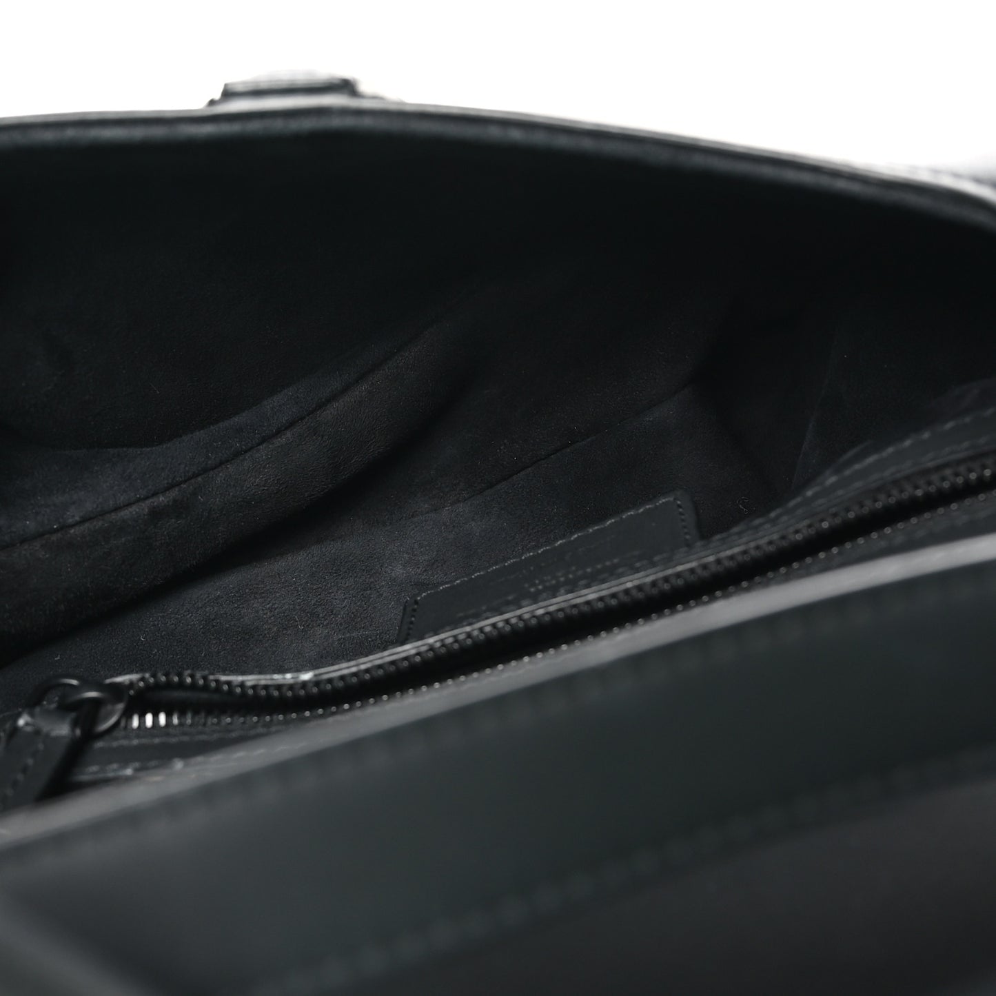 Ultra Matte Calfskin Saddle Bag Black