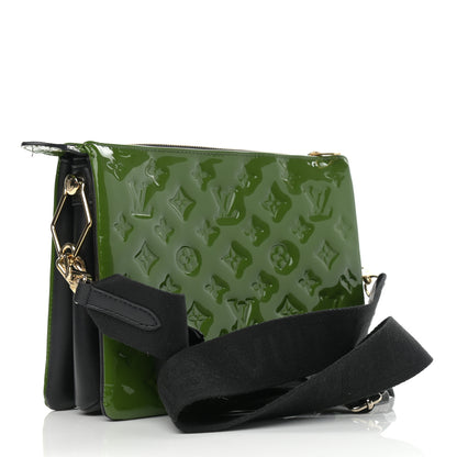 Louis Vuitton Patent Embossed Monogram Coussin PM Green Black 3 of 11