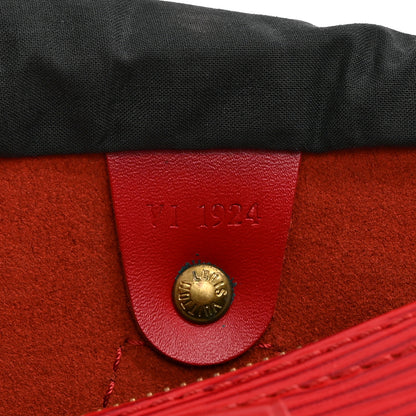 Louis Vuitton Epi Speedy 25 Castillan Red 7 of 12