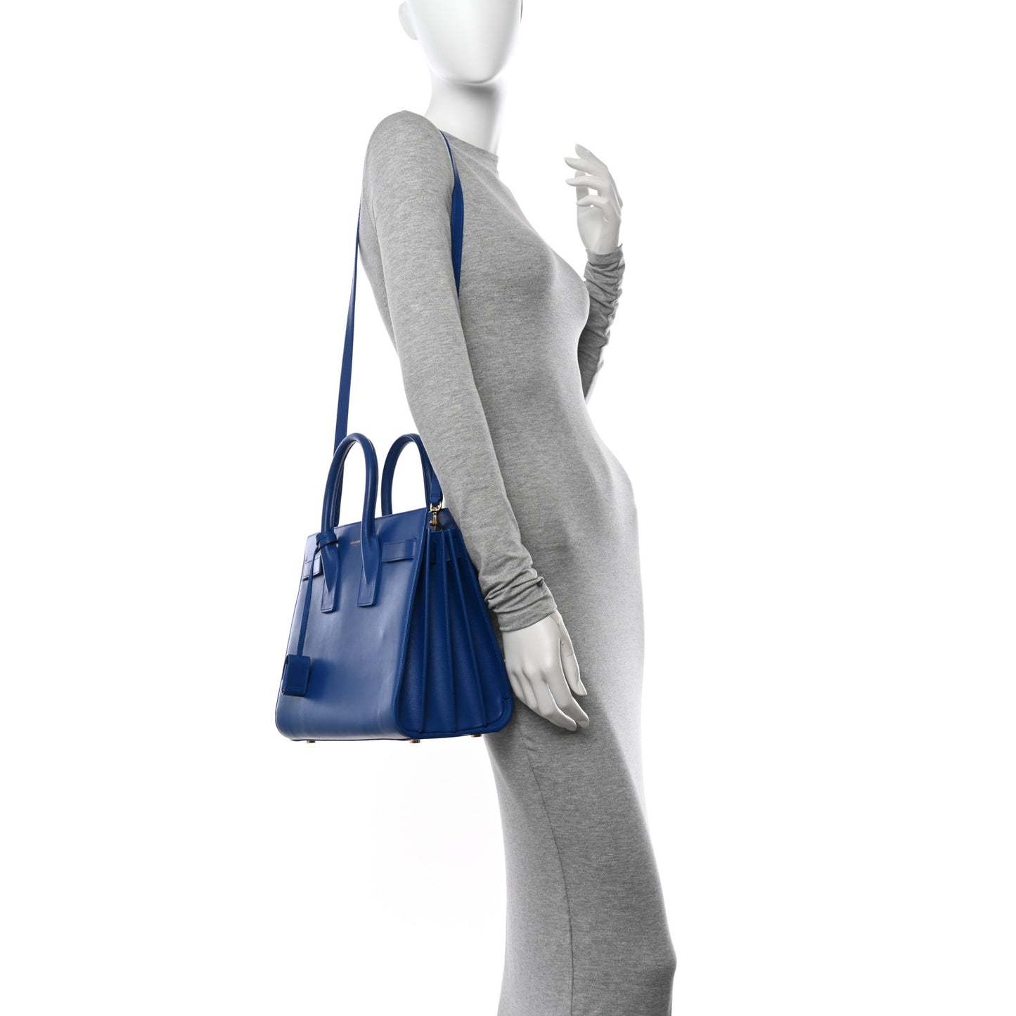 Calfskin Small Sac De Jour Royal Blue