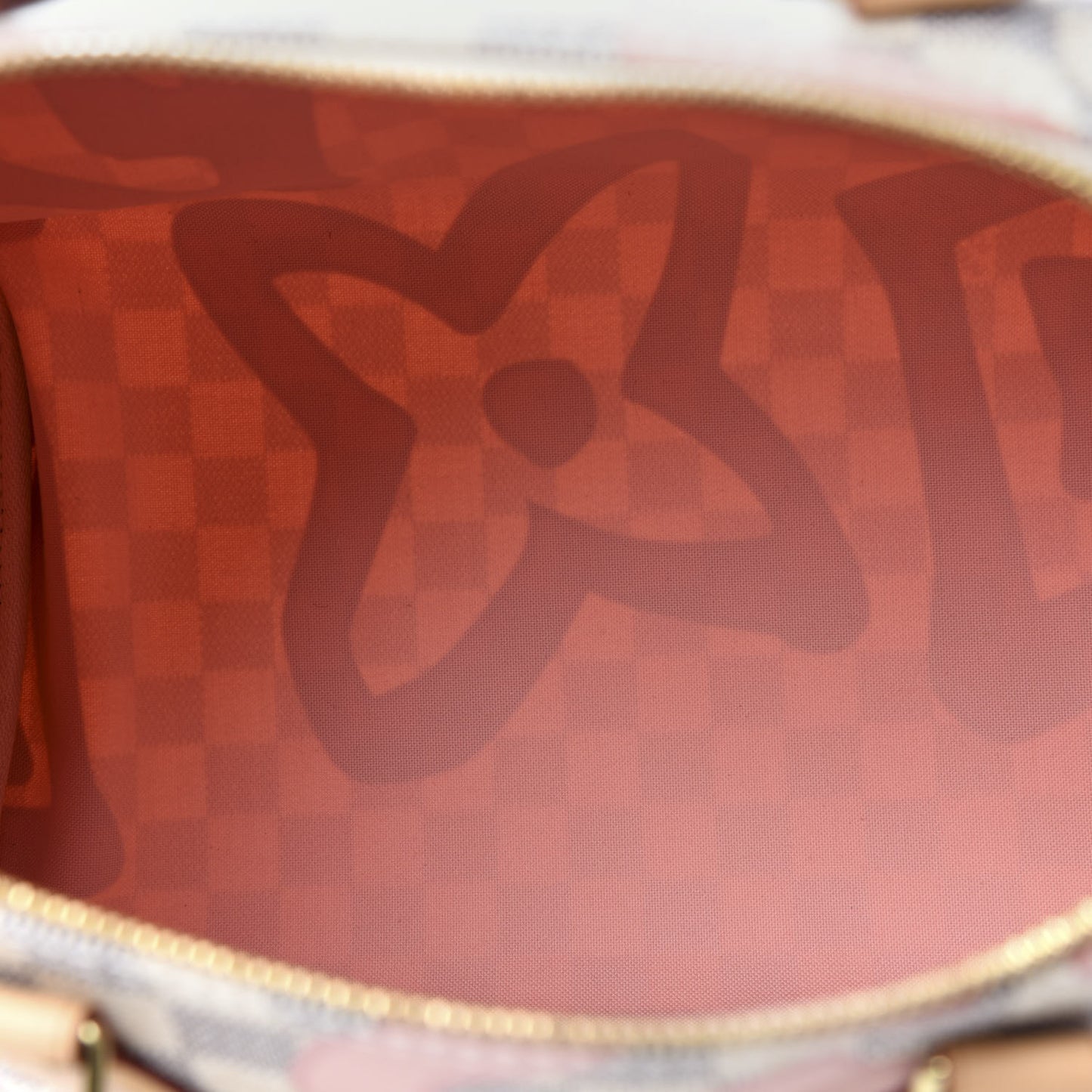 Damier Azur Tahitienne Speedy Bandouliere 30 Rose Ballerine