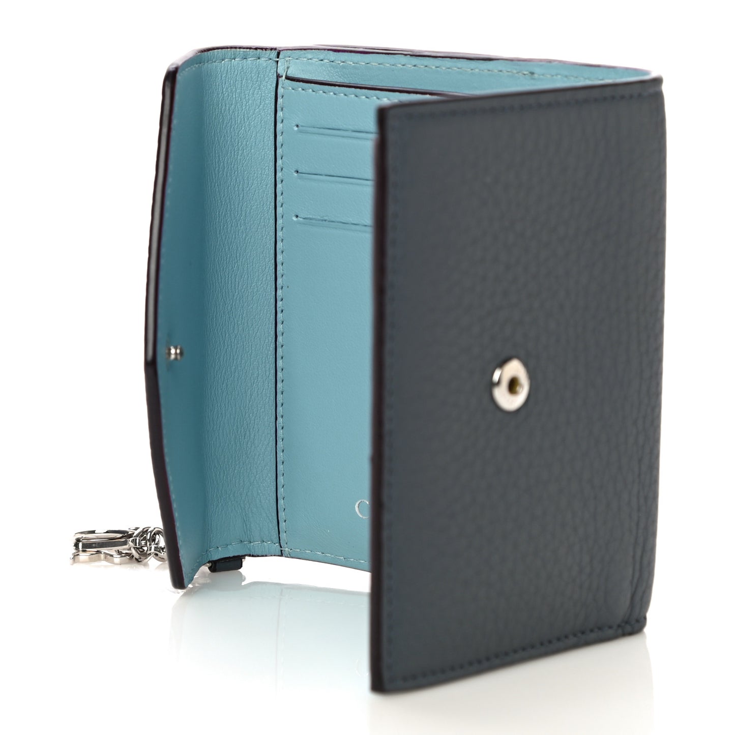 Bullcalf Diorissimo Medium Envelope Wallet Grey Blue