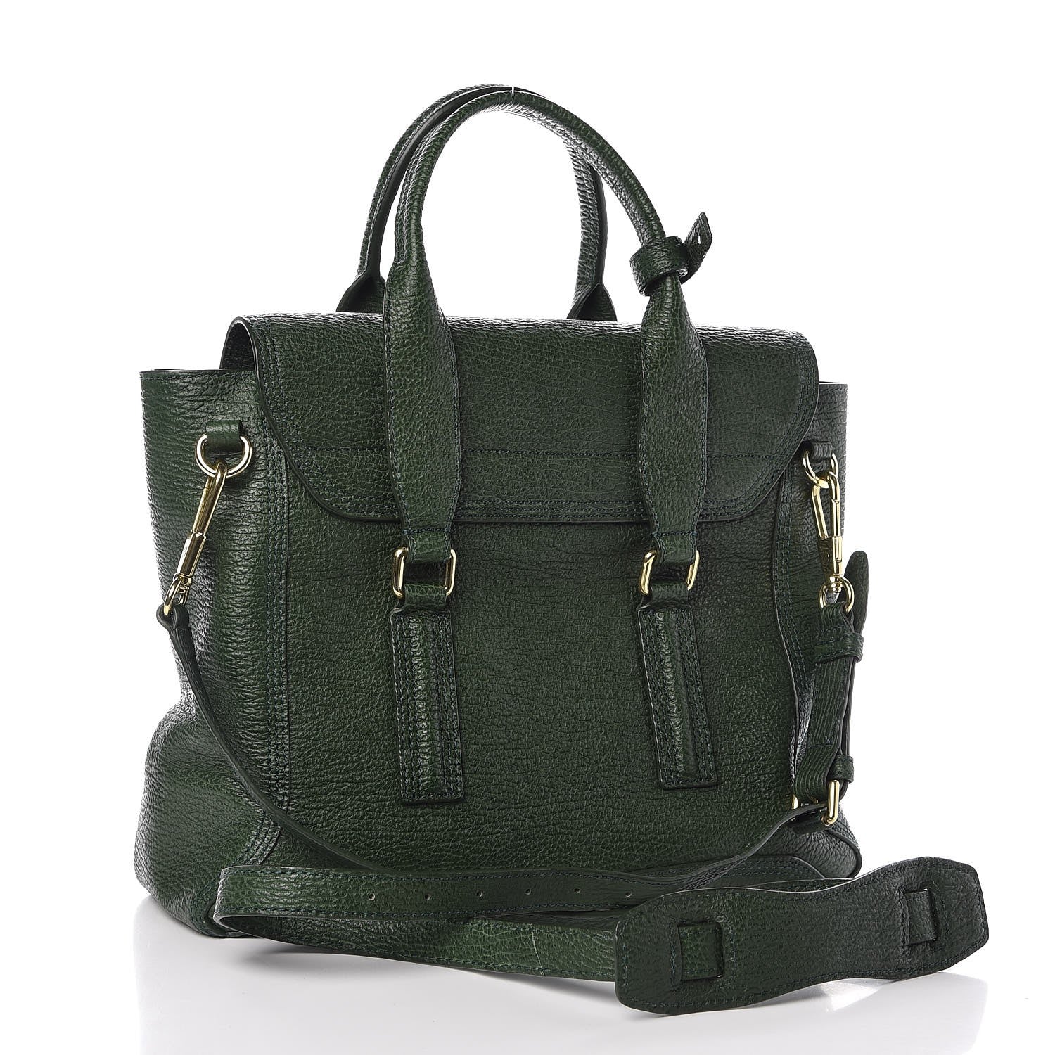 3.1 Phillip Lim 3.1 Textured Calfskin Medium Pashli Satchel Jade 4 of 9