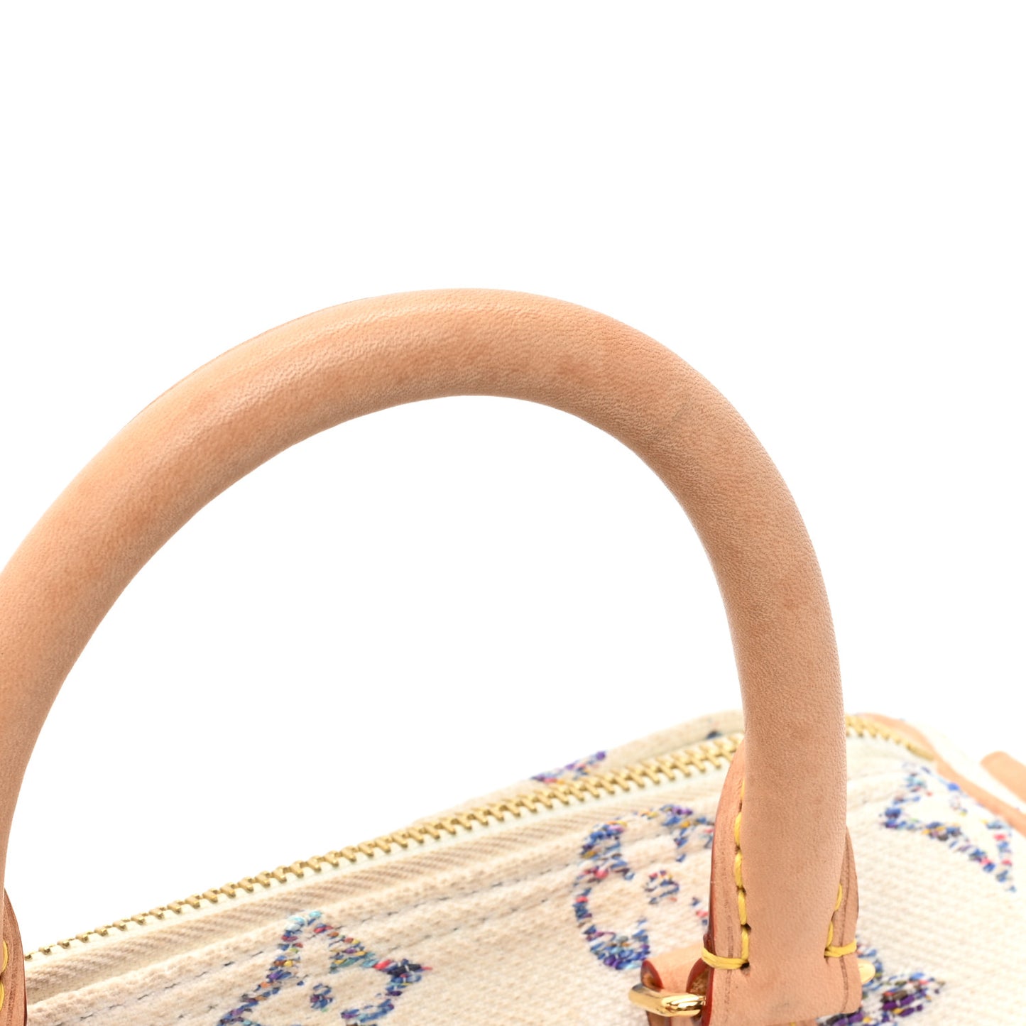 Monogram Jacquard Fabric Speedy Bandouliere 20 Multicolor Beige