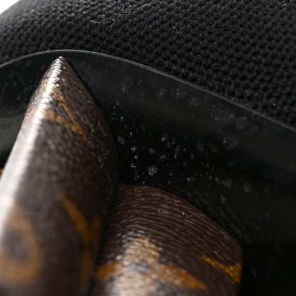 Louis Vuitton Monogram Stretch Fabric Silhouette Ankle Boots 39 Black 11 of 12