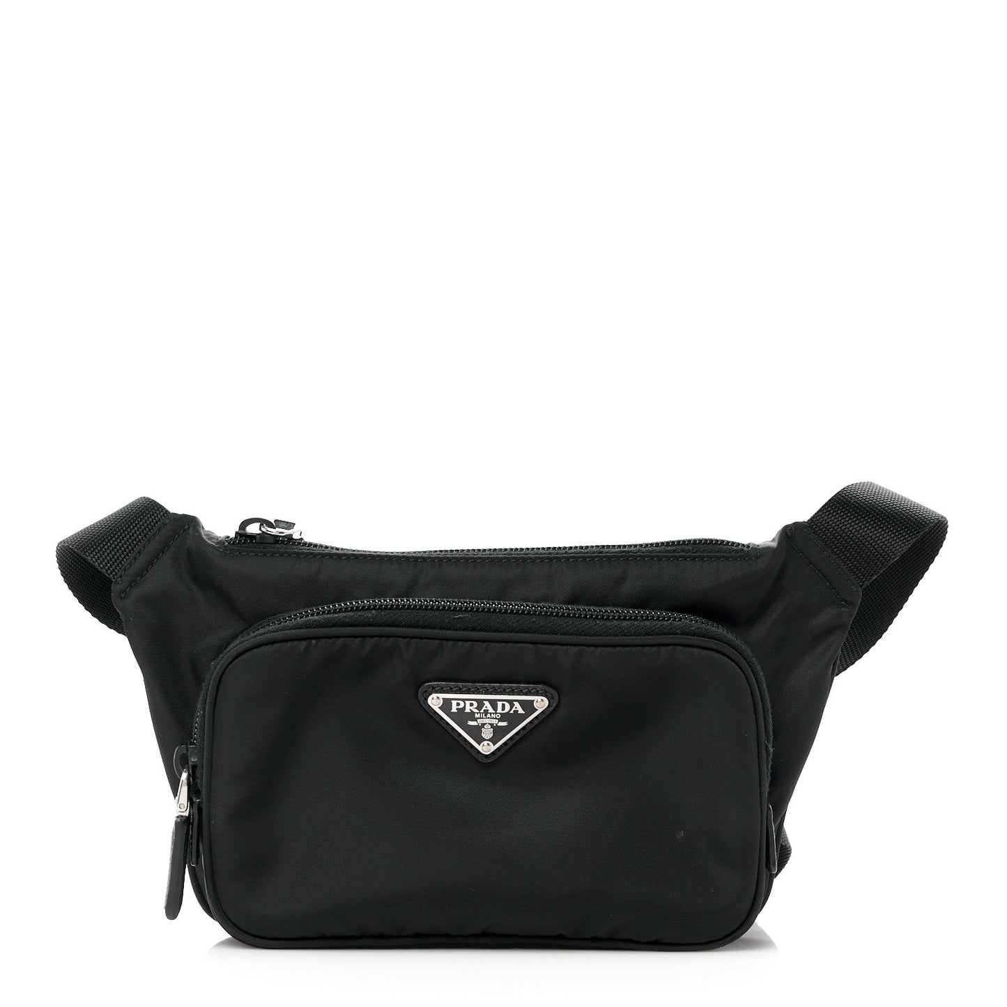 Tessuto Nylon Saffiano Belt Bag Black