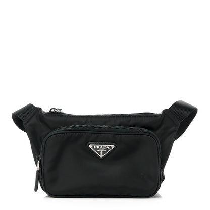 Prada Tessuto Nylon Saffiano Belt Bag Black 1 of 12