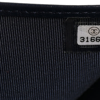 Chanel Caviar Quilted Compact Flap Wallet Navy 8 of 9