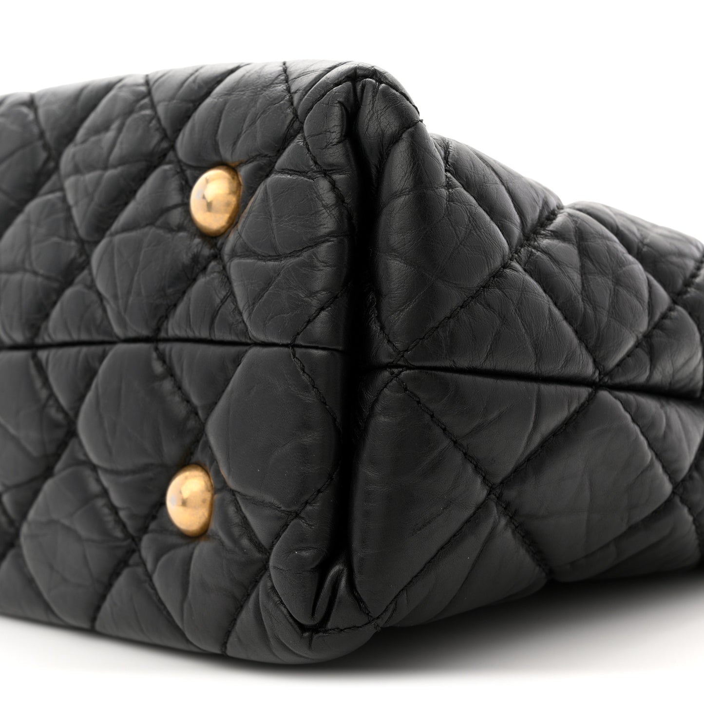 Aged Calfskin Quilted Reissue 2.55 Tote Black