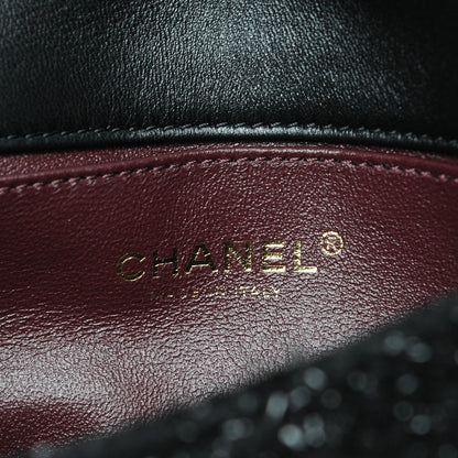 Chanel Tweed Pearl Small Cosmos Flap Black 6 of 8
