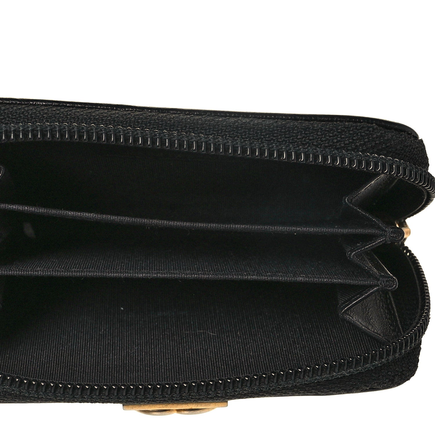 Chanel Caviar Quilted Boy Zip Around Coin Purse Wallet Black 5 of 9