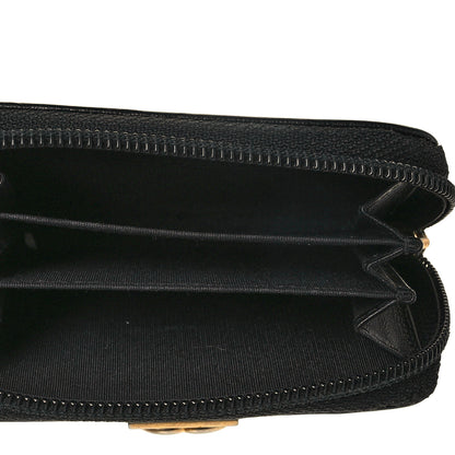 Chanel Caviar Quilted Boy Zip Around Coin Purse Wallet Black 5 of 9