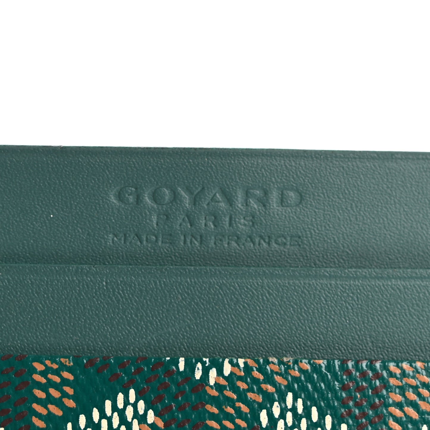 Goyardine Saint Sulpice Card Holder Green