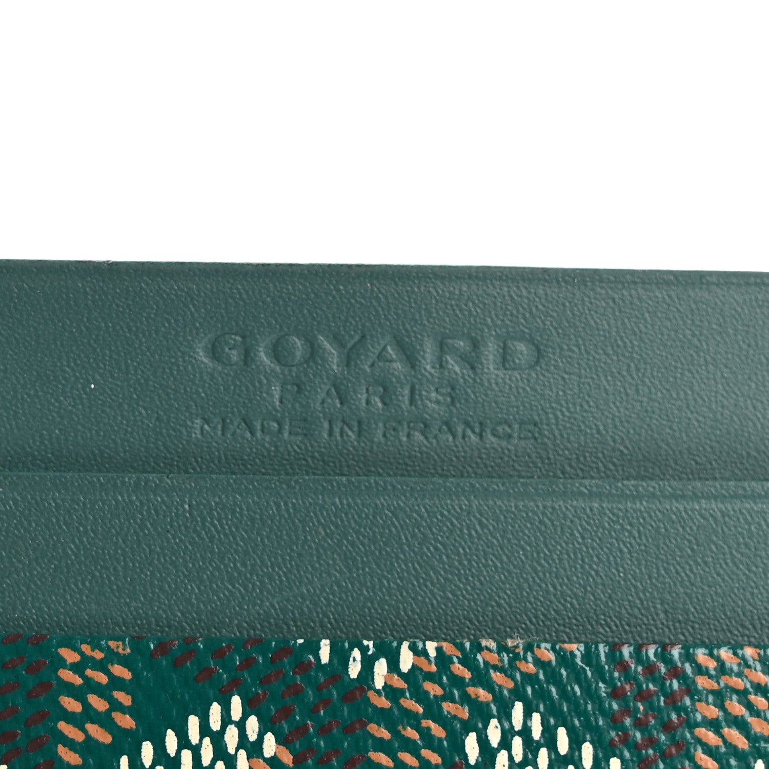 Goyard Goyardine Saint Sulpice Card Holder Green 6 of 7