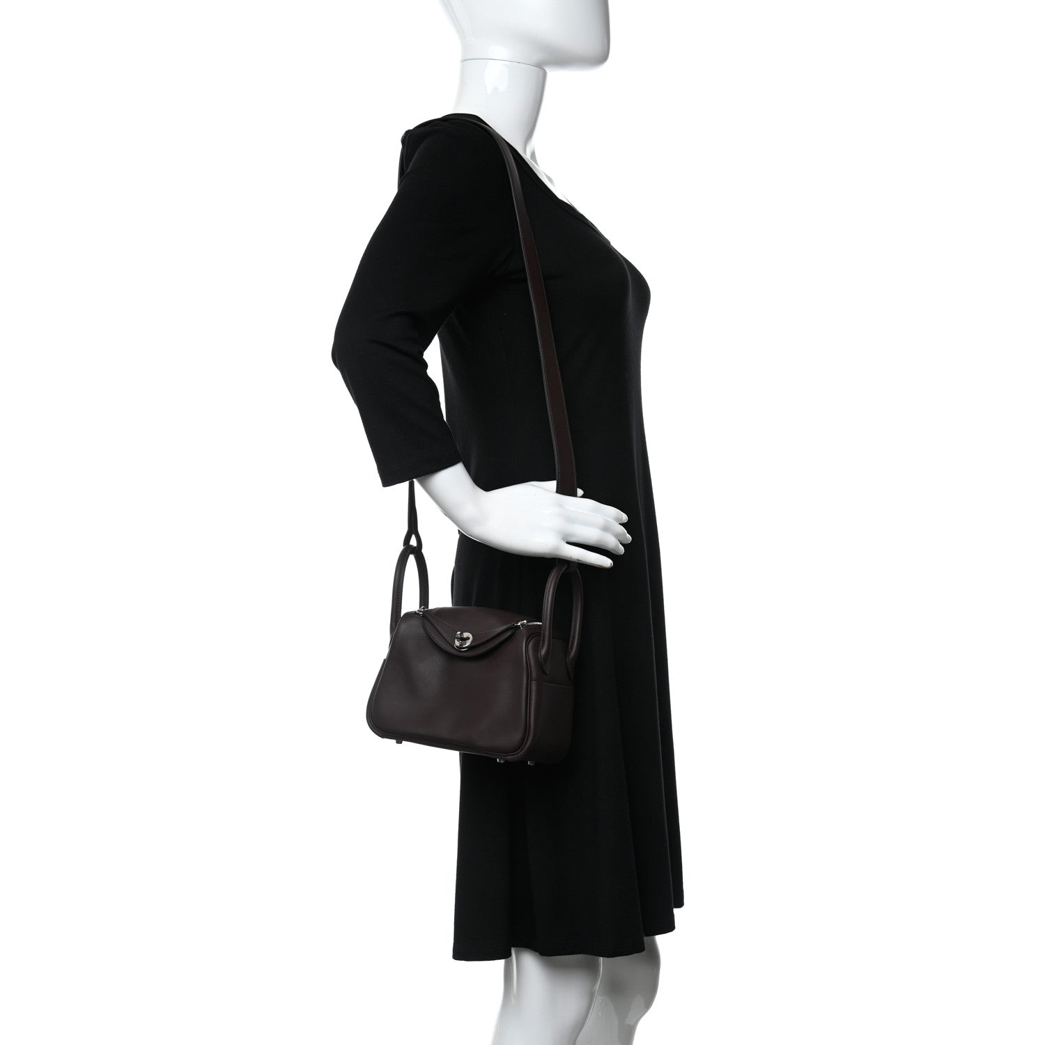 Hermes Swift Mini Lindy 20 Rouge Sellier 2 of 9