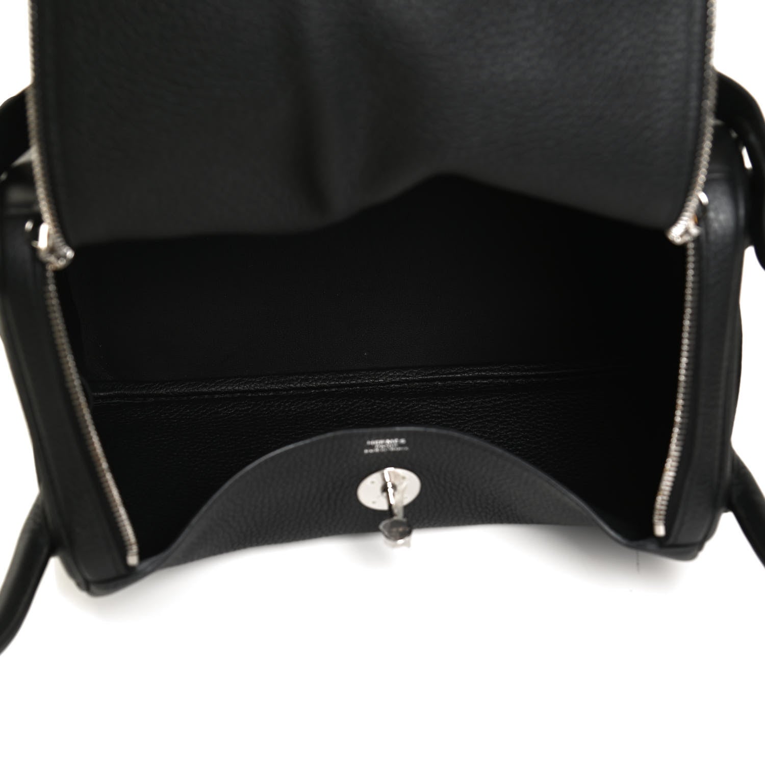 Hermes Taurillon Clemence Lindy 30 Black 5 of 12