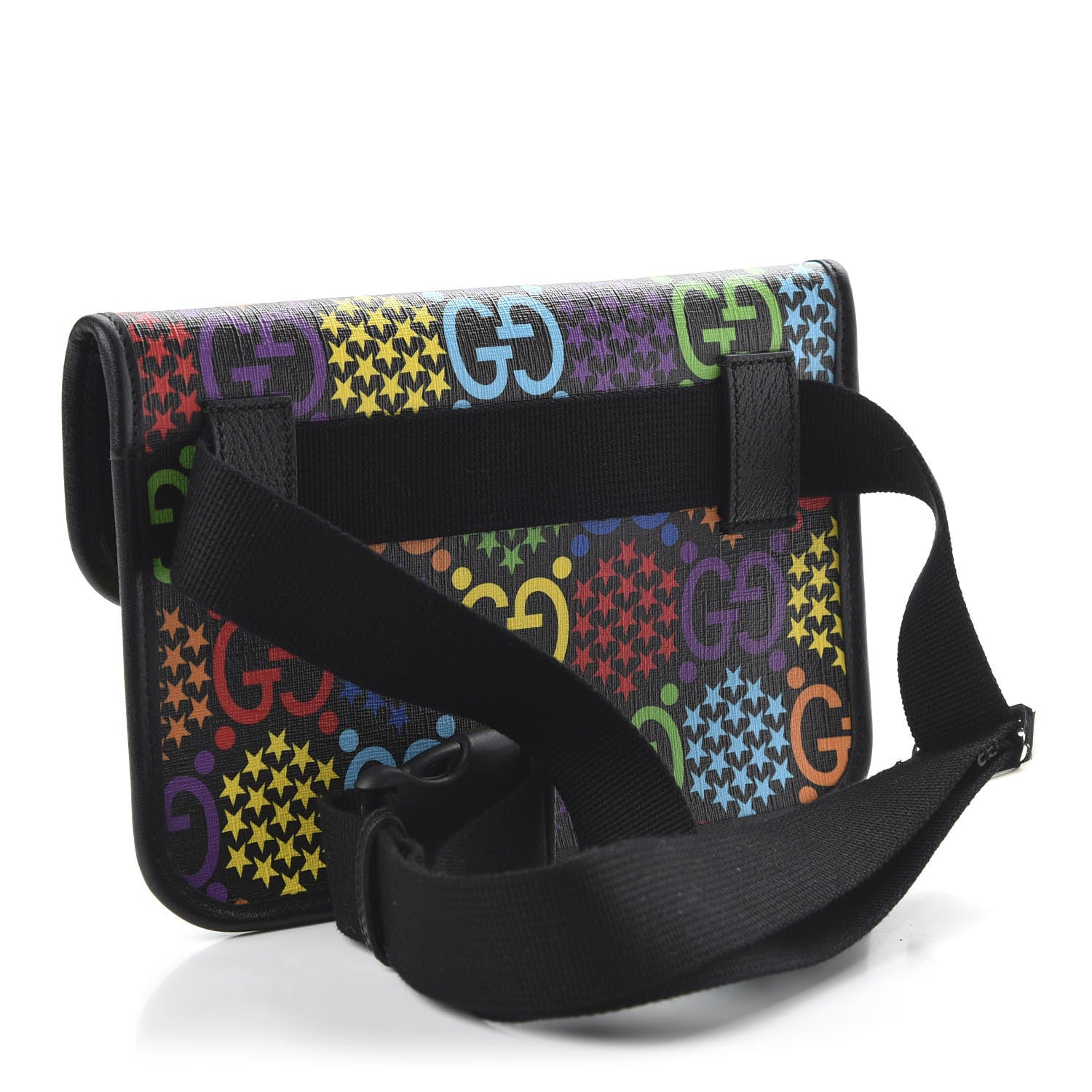 Gucci GG Supreme Monogram Psychedelic Slim Belt Bag Black 2 of 9