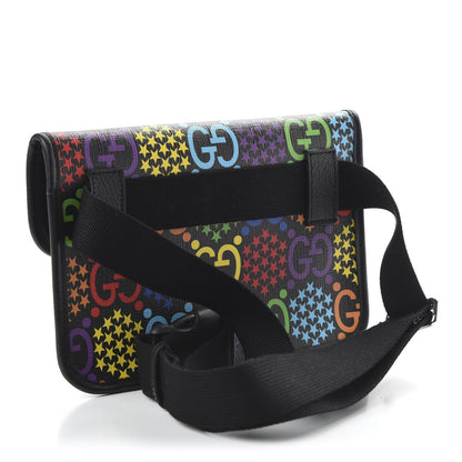 Gucci GG Supreme Monogram Psychedelic Slim Belt Bag Black 2 of 9