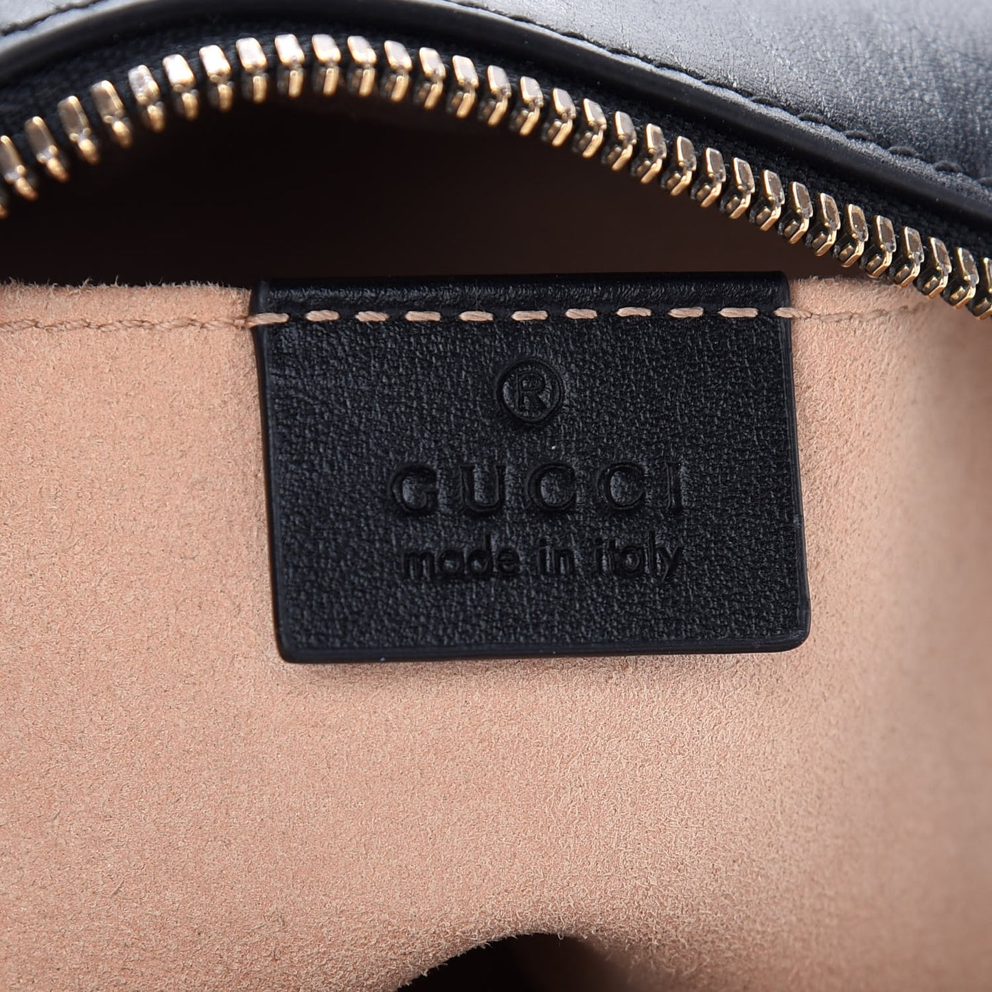 Calfskin Matelasse Small GG Marmont Chain Shoulder Bag Black