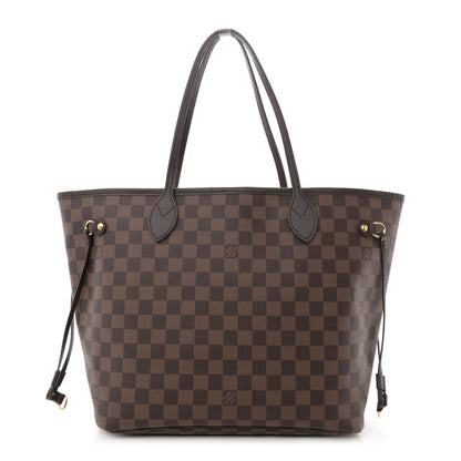 Louis Vuitton Damier Ebene Neo Neverfull MM Rose Ballerine 1 of 12
