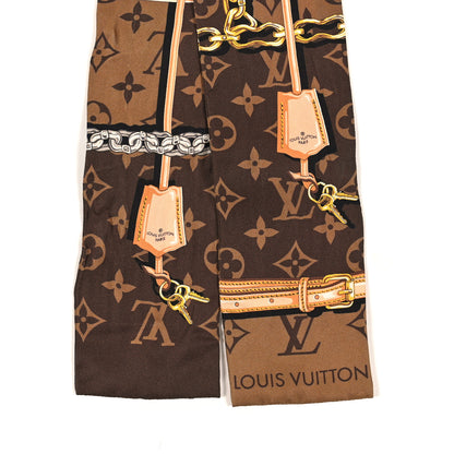 Louis Vuitton Silk Monogram Confidential Bandeau Brown 3 of 3