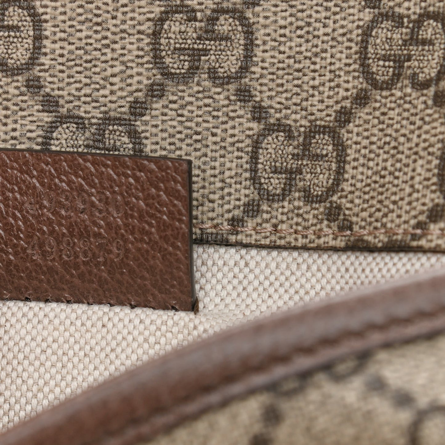 GG Supreme Monogram Neo Vintage Web Belt Bag Brown