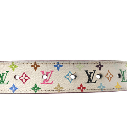 Louis Vuitton Monogram Multicolor LV Cut Reversible Belt 85 34 White Grenade 7 of 7