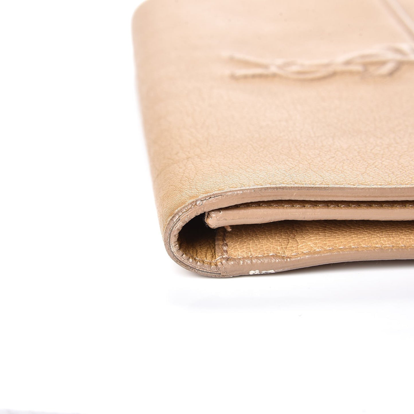 Chevre Small Belle de Jour Clutch Beige