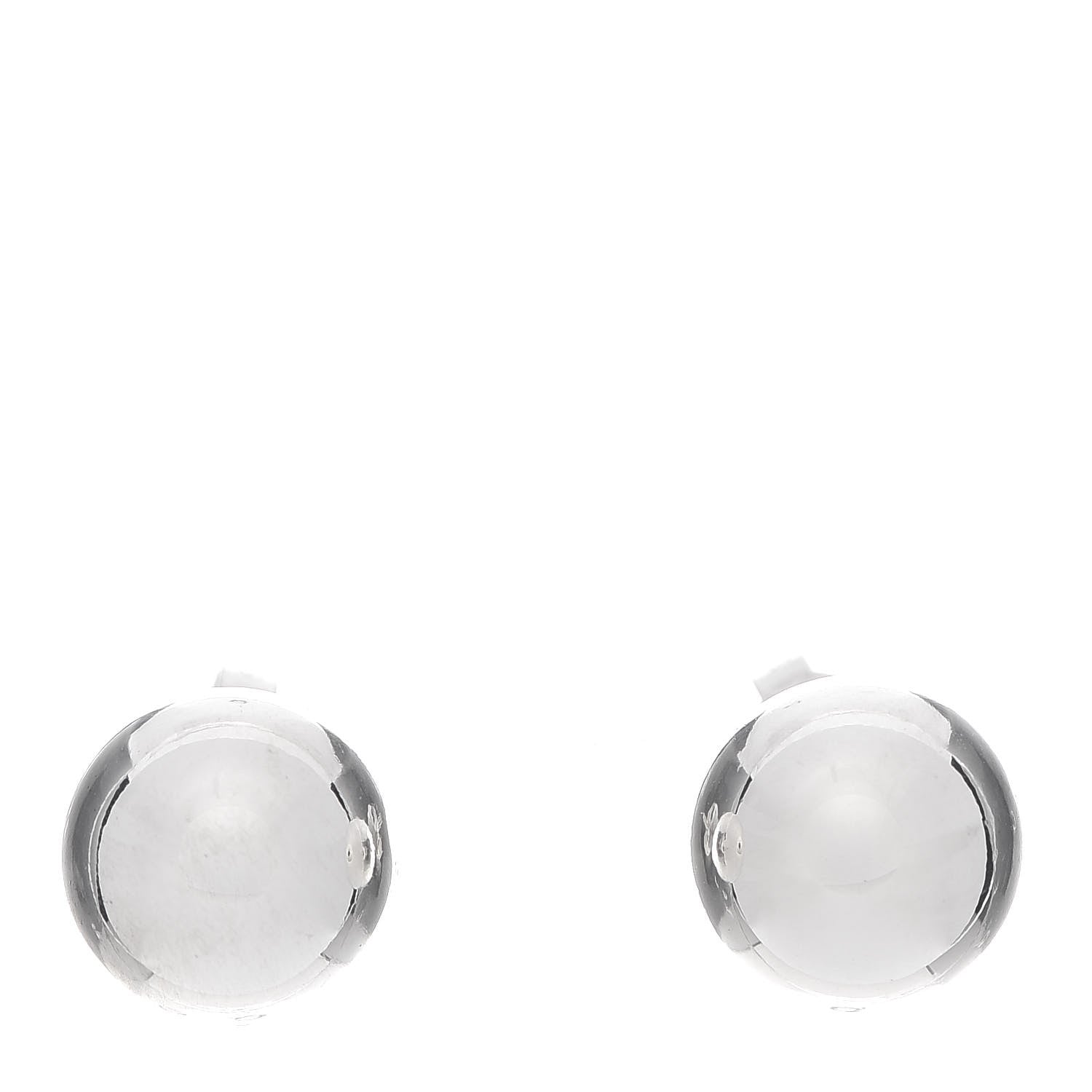 Tiffany Sterling Silver 10mm HardWear Ball Earrings 1 of 4