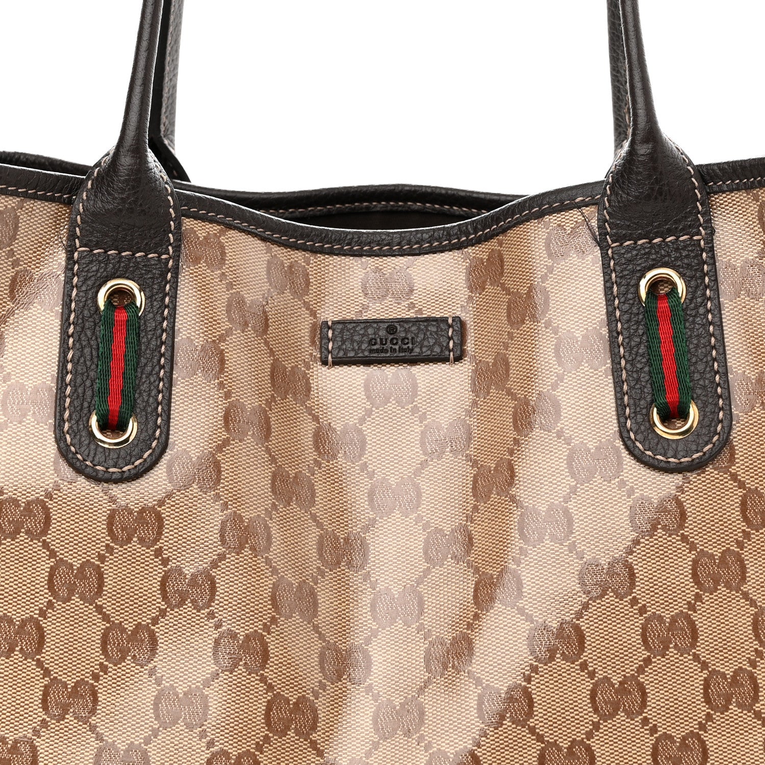Gucci Crystal Monogram Medium Princy Tote Dark Brown 6 of 11