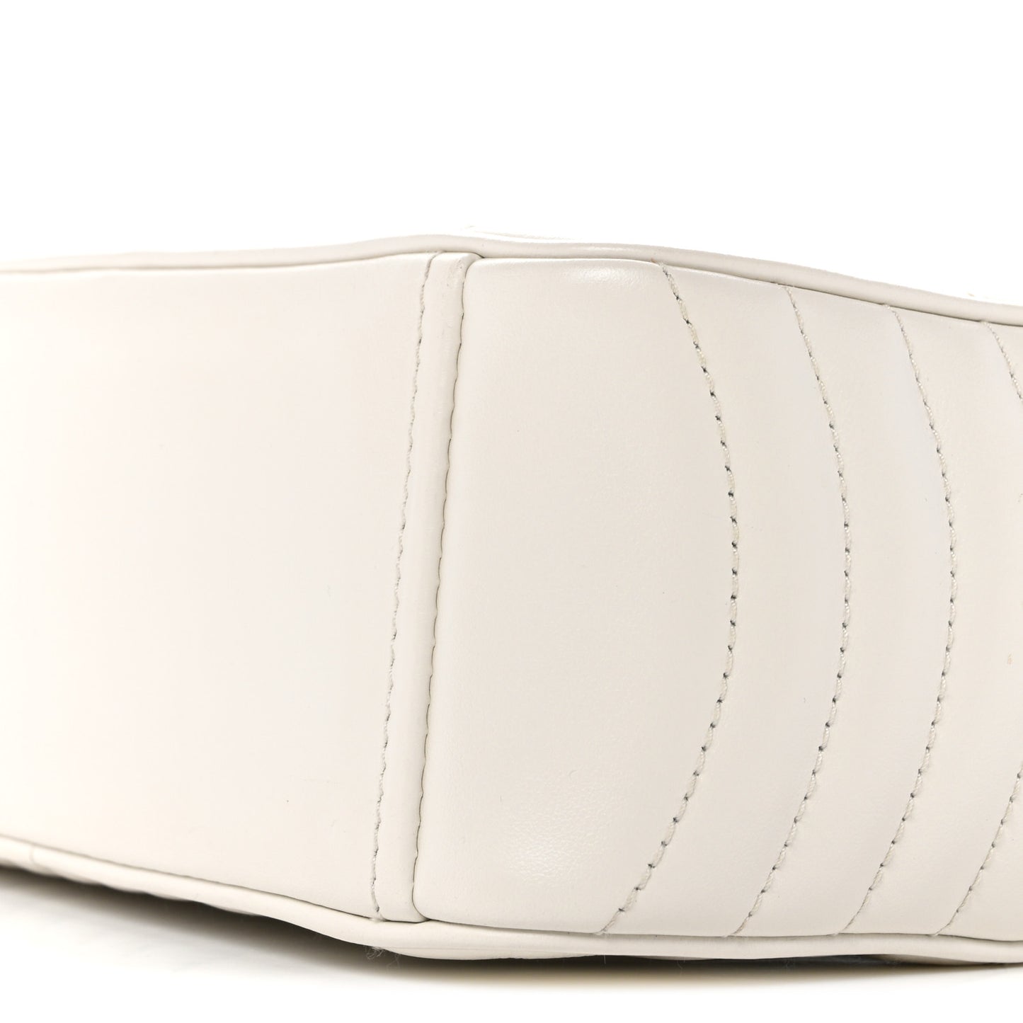 Soft Calfskin Diagramme Camera Bag White