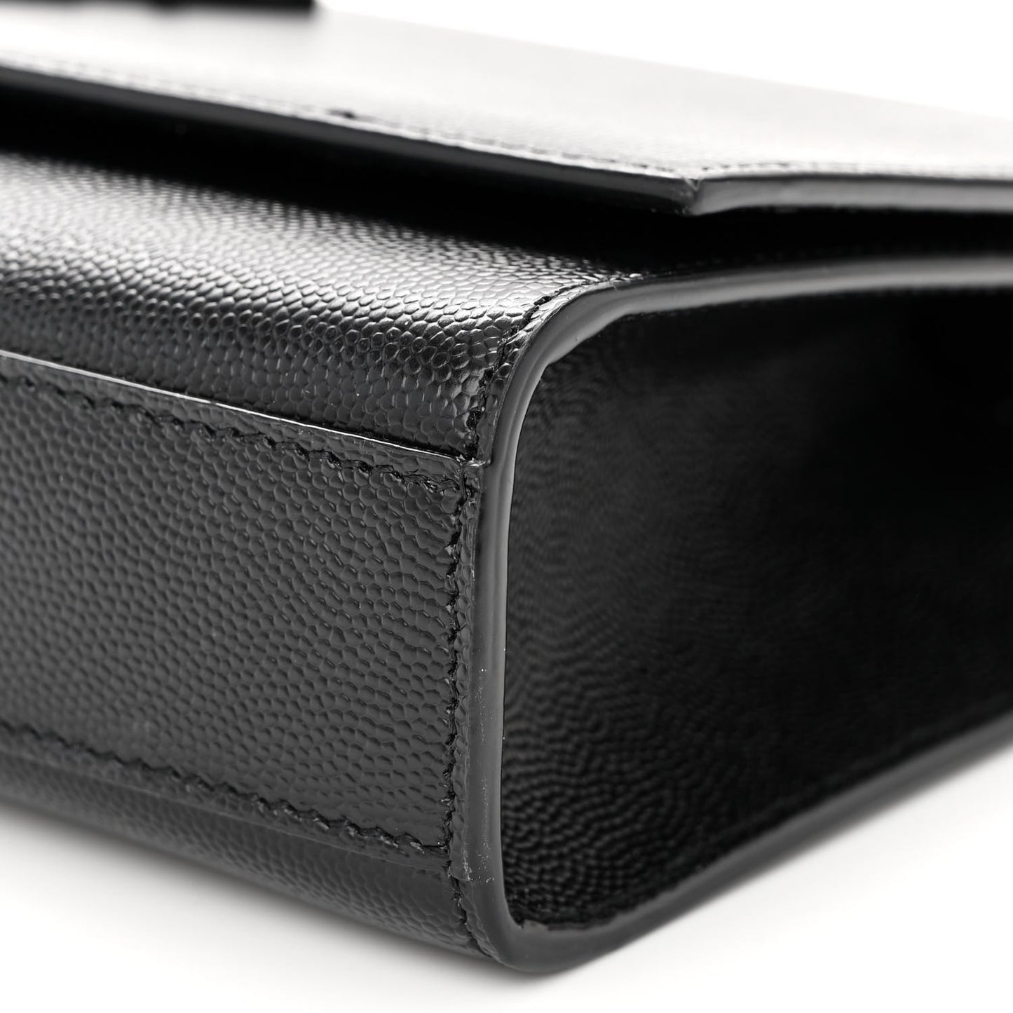 Grain De Poudre Medium Classic Monogram Monochrome Kate Satchel Black