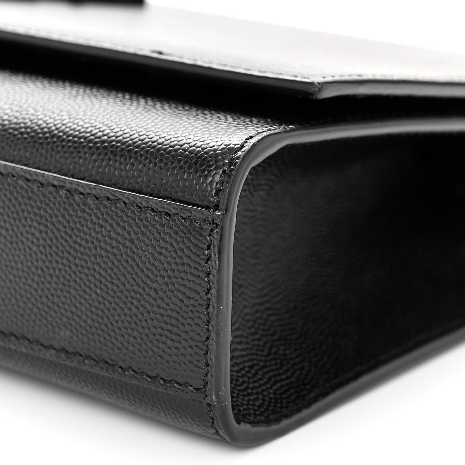 Saint Laurent Grain De Poudre Medium Classic Monogram Monochrome Kate Satchel Black 9 of 11