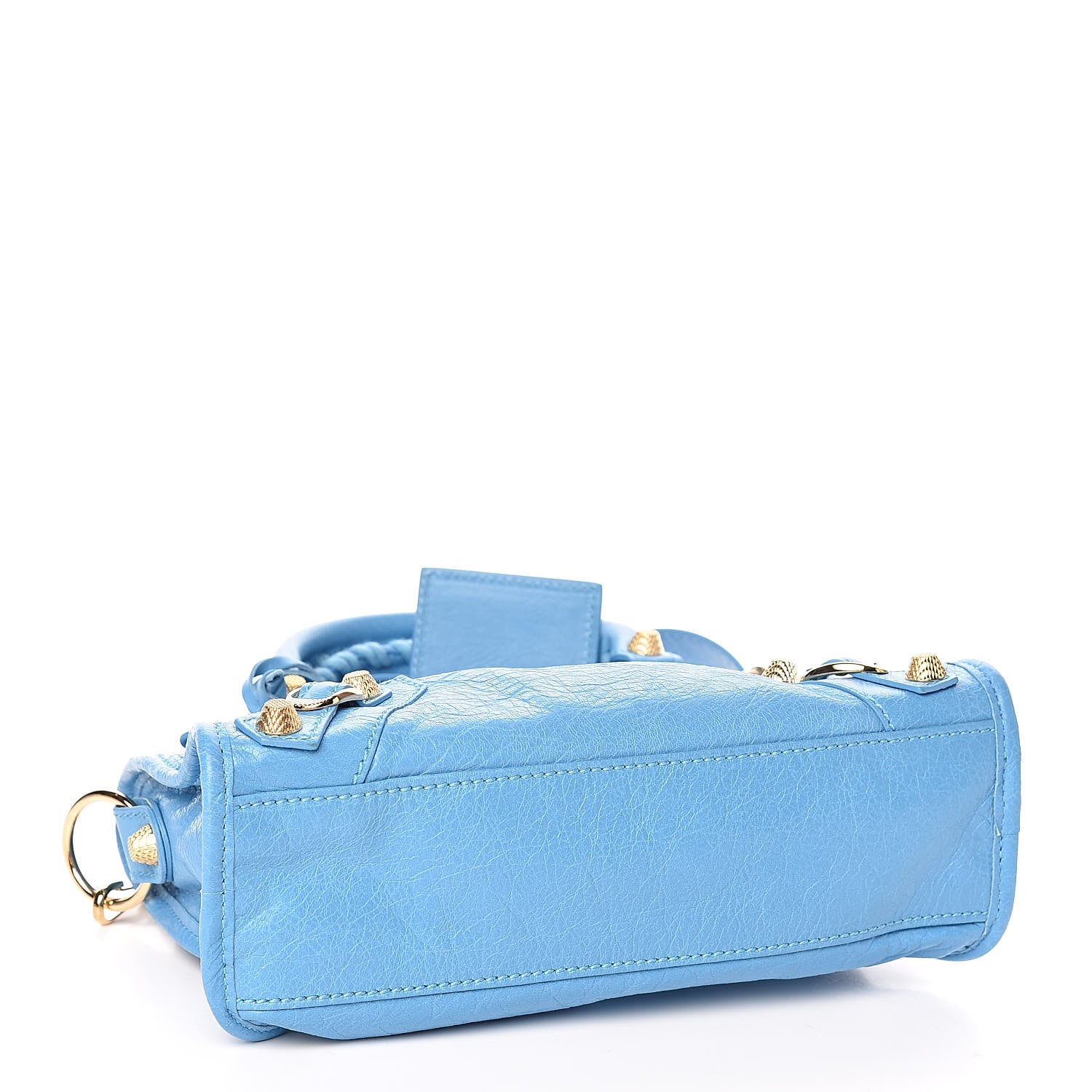 Balenciaga Agneau Giant 12 Gold Hardware Mini City Bleu Azur Clair 4 of 10