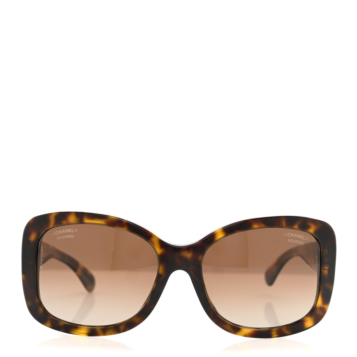Chanel Acetate Polarized CC Sunglasses 5322 Marron Fonce 2 of 7