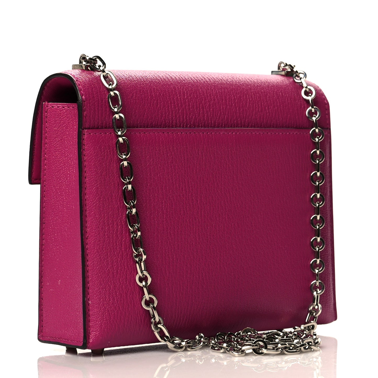 Chevre Mysore Mini Verrou Chaine Bag Rose Pourpre