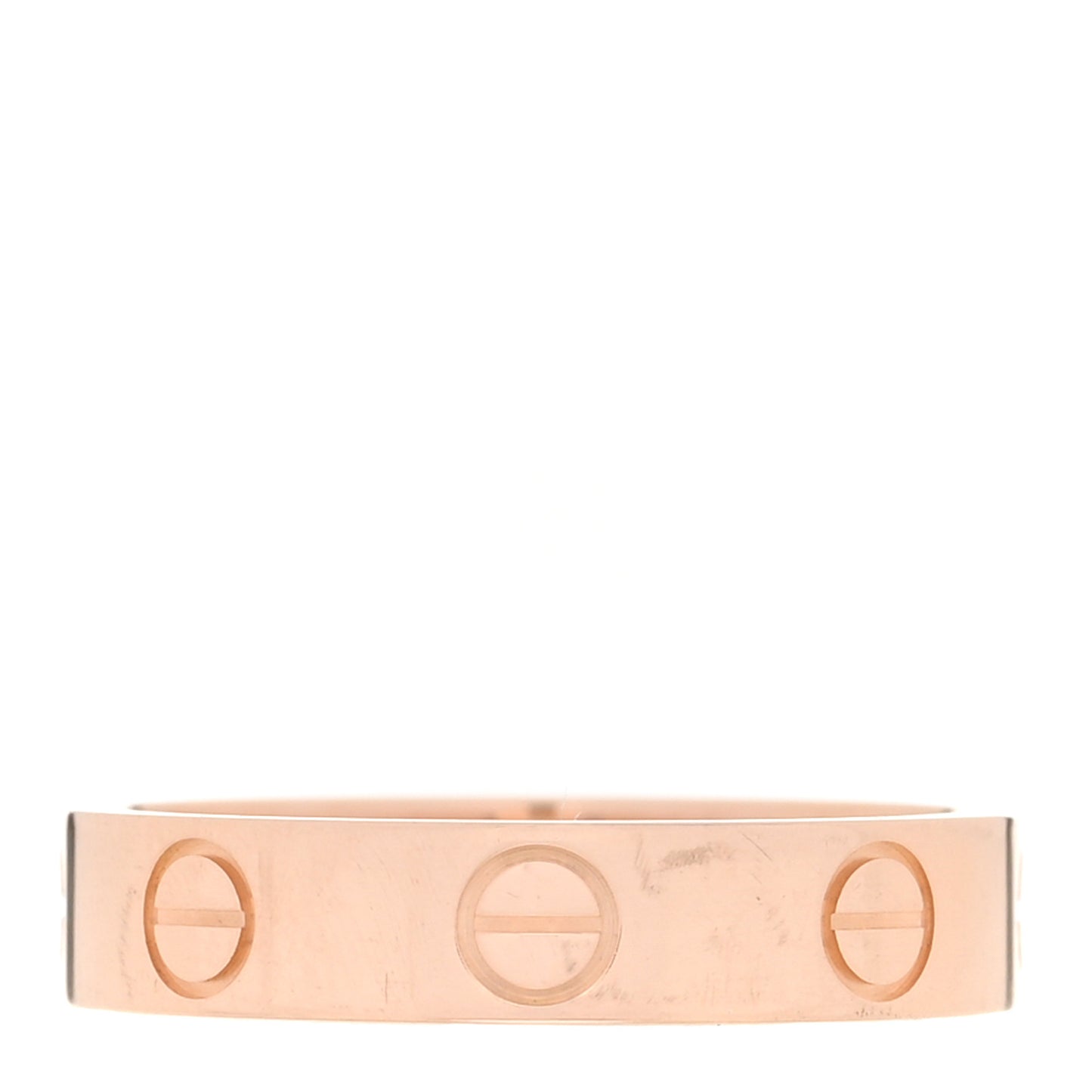 18K Pink Gold 3.5mm LOVE Wedding Band Ring 48 4.5