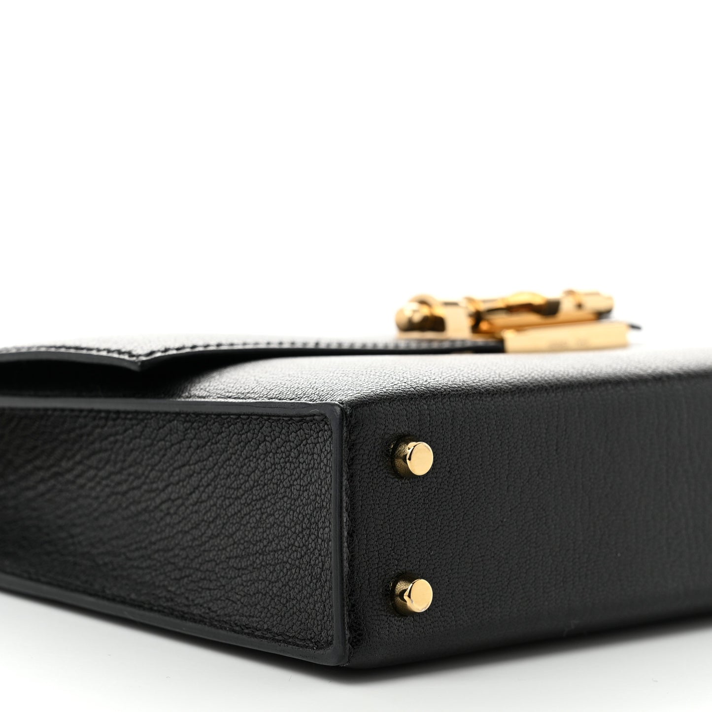 Chevre Chamkila Mini Verrou Chaine Bag Black Black