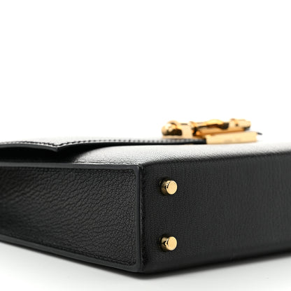 Hermes Chevre Chamkila Mini Verrou Chaine Bag Black Black 9 of 11
