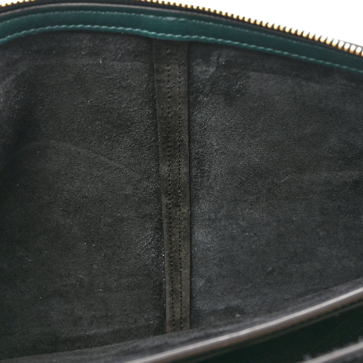 Smooth Calfskin Tri-Fold Clutch on Chain Bottle Green